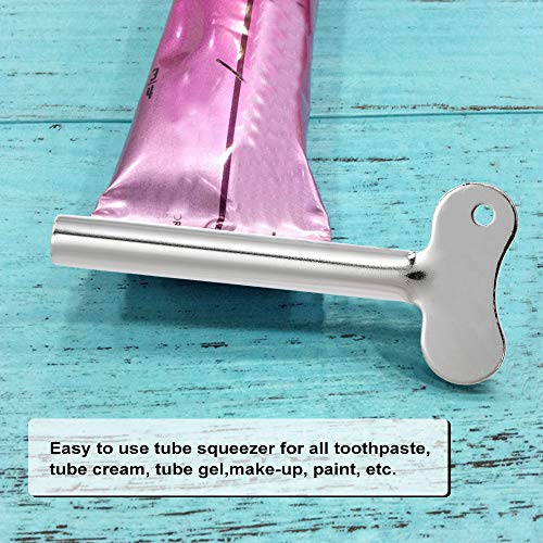 DonLeeving Luckycivia 10 Pcs Stainless Steel Toothpaste Tube Squeezers, Metal Toothpaste Dispenser Squeezers for Bathroom - Image 5