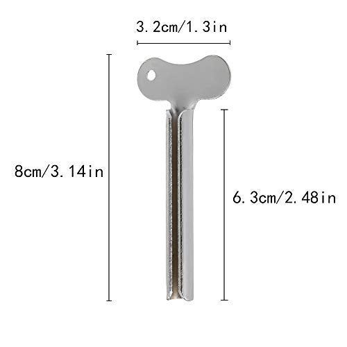 DonLeeving Luckycivia 10 Pcs Stainless Steel Toothpaste Tube Squeezers, Metal Toothpaste Dispenser Squeezers for Bathroom - Image 2
