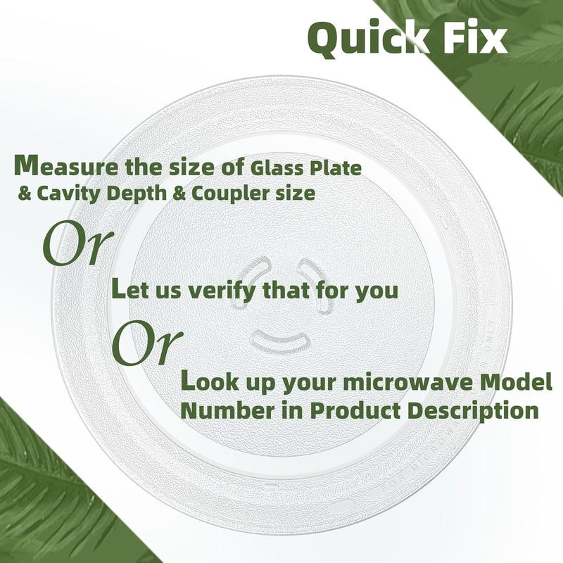 Gemroom 12.75" Microwave Plate Replacement for 481941879728 Whirlpool Microwave Glass Plate Compatible With 12 3/4 inch Whirlpool Microwave Plate - Image 4