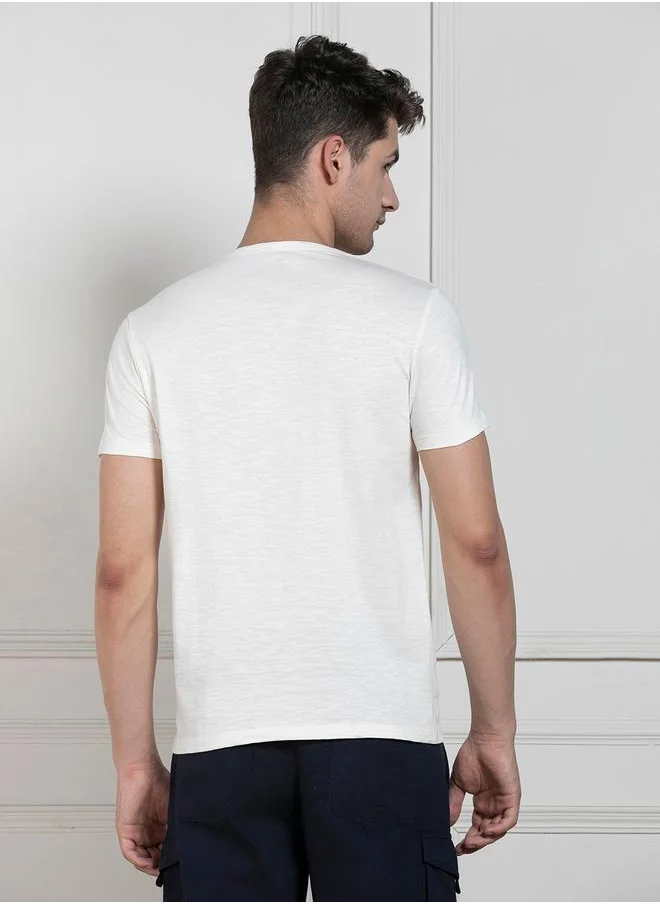 Dennis Lingo Regular Fit Henley Neck T-Shirt by Styli