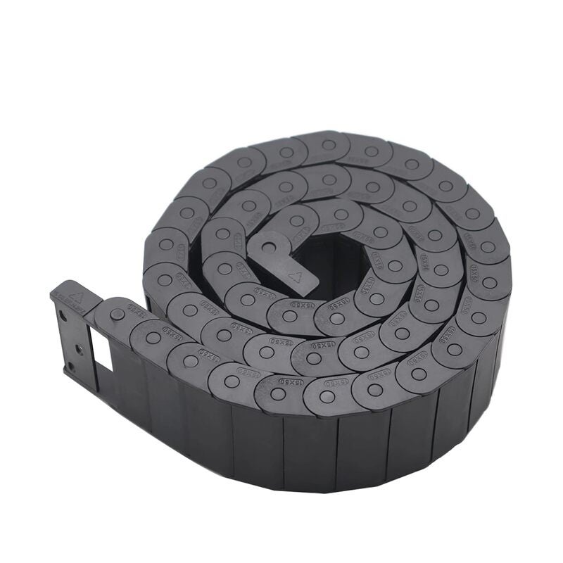 سلسلة سحب، حامل كابلات بلاستيكي مرن مفتوح من النوع 1 متر، 15 × 30 مم، حامل كابلات سلكي مع موصلات طرفية، للطابعات ثلاثية الأبعاد، وآلات النقش CNC، وآلات نقش الأخشاب، وآلات التفريز - Image 1