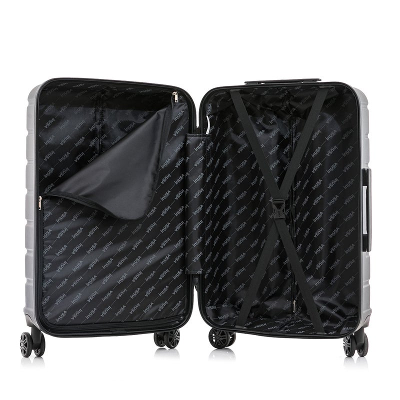 InUSA TREND Luggage with Spinner Wheels | Durable Lightweight Hardside Suitcase, Travel bag with Handle and Trolley, 28-Inch Large Checked luggage | Black - Image 4