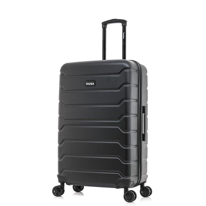 InUSA TREND Luggage with Spinner Wheels | Durable Lightweight Hardside Suitcase, Travel bag with Handle and Trolley, 28-Inch Large Checked luggage | Black - Image 1