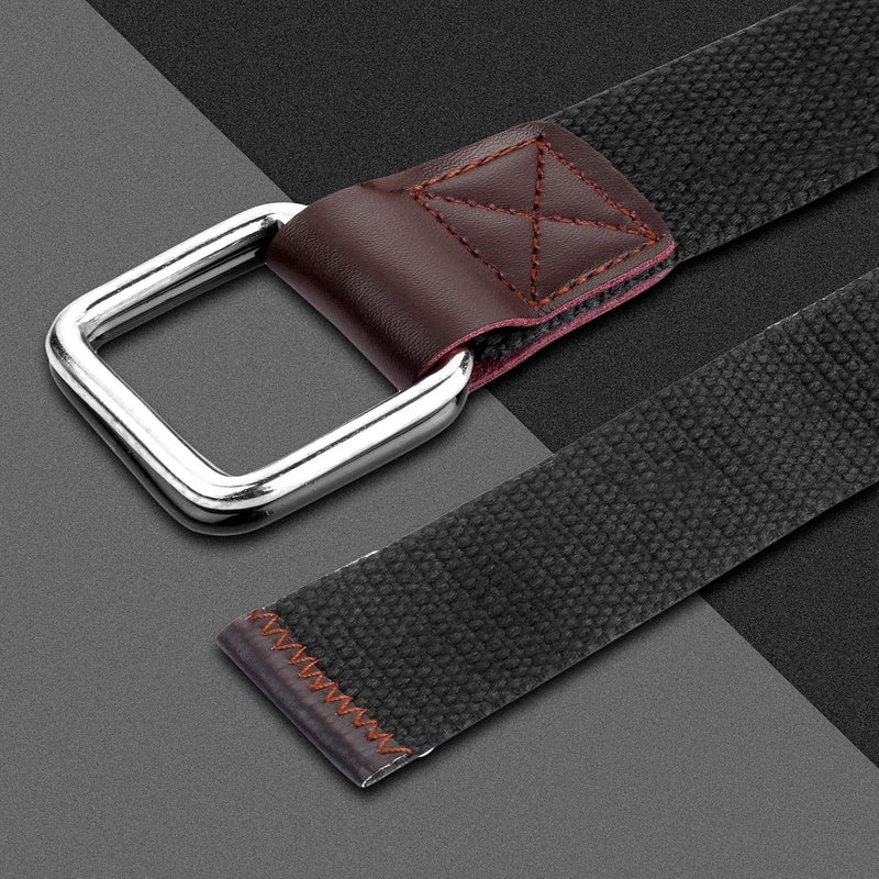 ALFA حزام قطن زورو للرجال، حزام د على شكل حرف D، حزمة كومبو CB40-40-2PC - Image 2