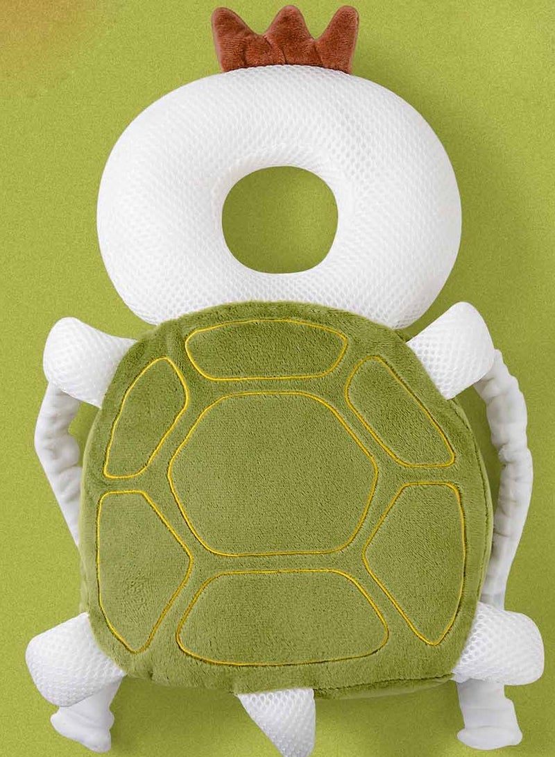 Baby Walker Head Protector Toddler Adjustable Baby Head Protection Backpack Wear Safety Pad (Turtle)  - Image 2