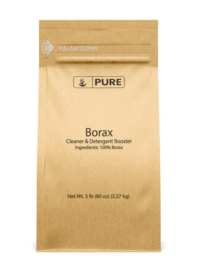 PURE ORIGINAL INGREDIENTS Borax (5 lb) Sodium Borate, Multipurpose Cleaning Agent,  - Image 1