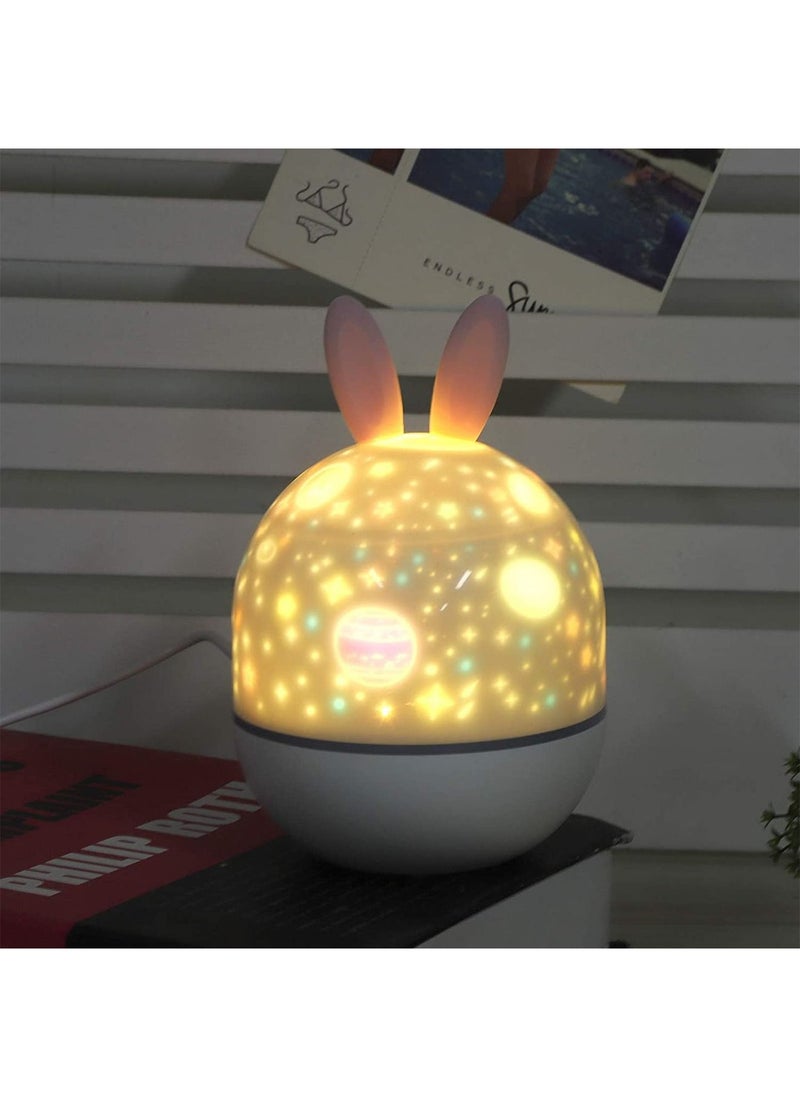 GT-Wheel - Rotate Star Projector Color Changing 360 Degree Night LED Light Remote Control USB Rechargeable - Image 1