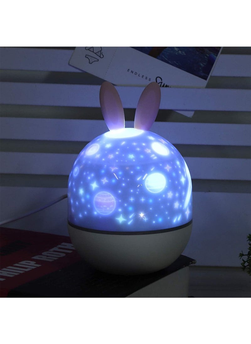 GT-Wheel - Rotate Star Projector Color Changing 360 Degree Night LED Light Remote Control USB Rechargeable - Image 1