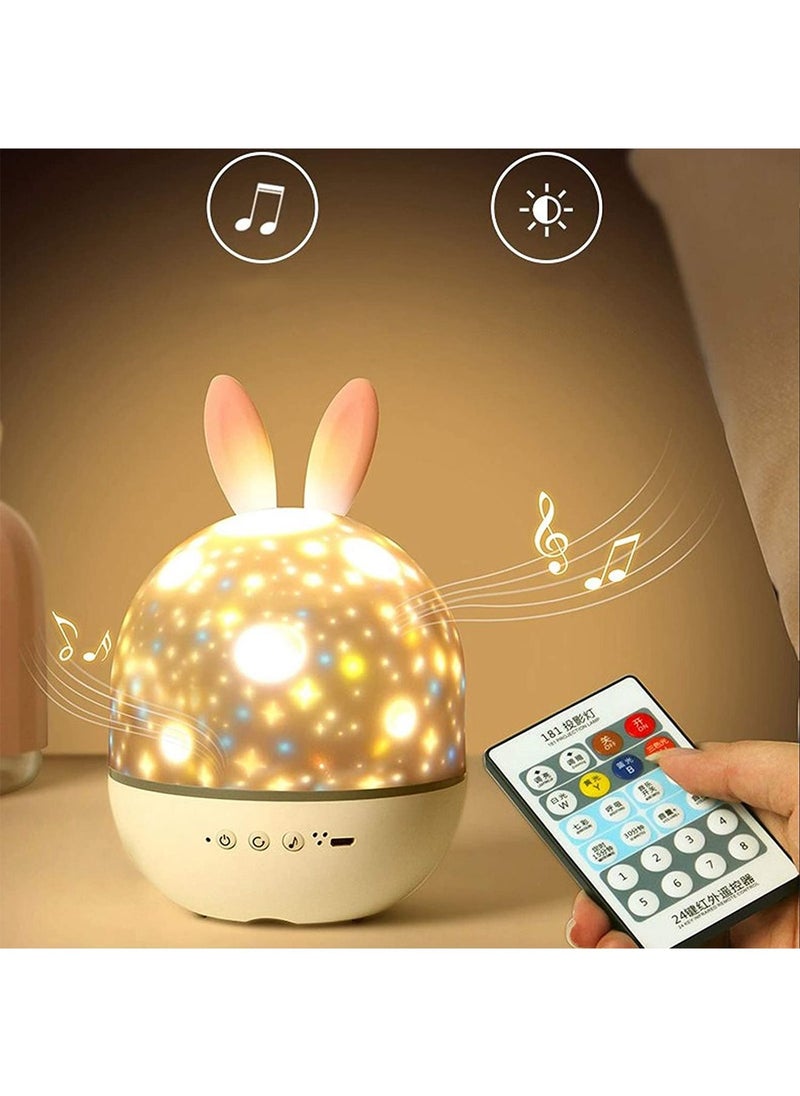 GT-Wheel - Rotate Star Projector Color Changing 360 Degree Night LED Light Remote Control USB Rechargeable - Image 1