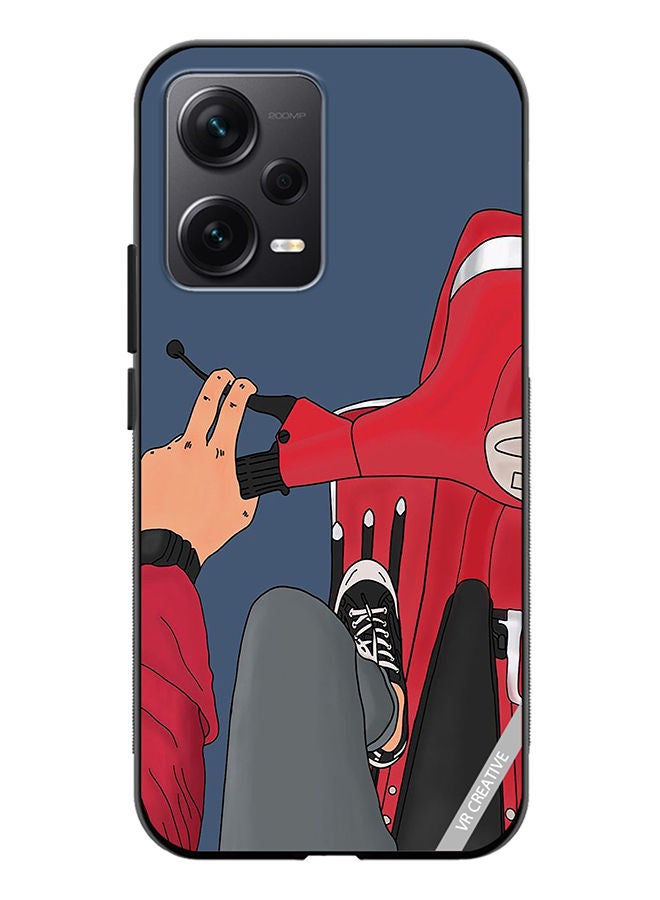 VR CREATIVE Protective Case Cover For Xiaomi Redmi Note 12 Discovery Cool Bike Design Multicolour - Image 1