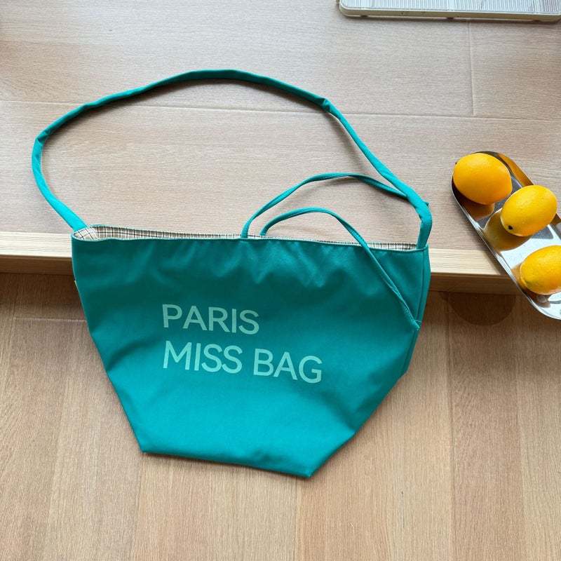 Korean-Style Dongdaemun Large Capacity Letter Handbag Fashionable All-Match Simple Plaid Shoulder Bag For Women - Image 3