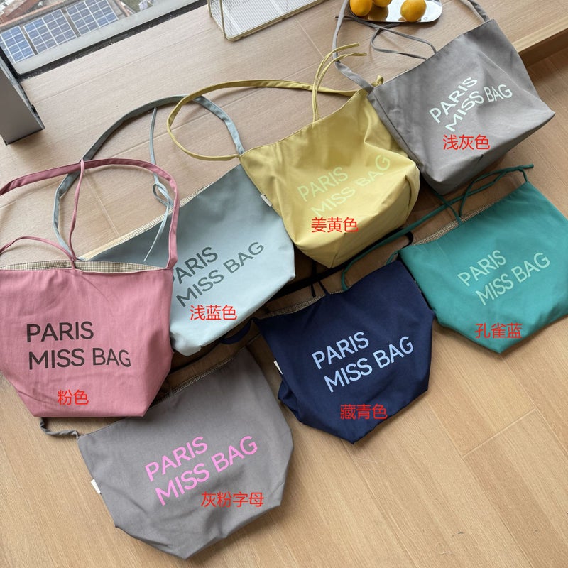Korean-Style Dongdaemun Large Capacity Letter Handbag Fashionable All-Match Simple Plaid Shoulder Bag For Women - Image 5