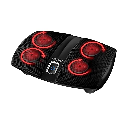 HoMedics Shiatsu Select Foot Massager with Heat – Shiatsu Foot Massager with Heat, Therapeutic Kneading & Rolling, 4 Rotational Heads with 12 Massage Nodes, Toe-Touch Control - Image 1