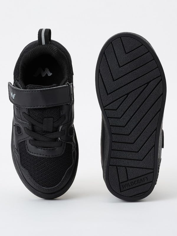 Wildcraft Stylish Boys Squad School Shoe/Uniform Shoe (Black,7) - Image 4