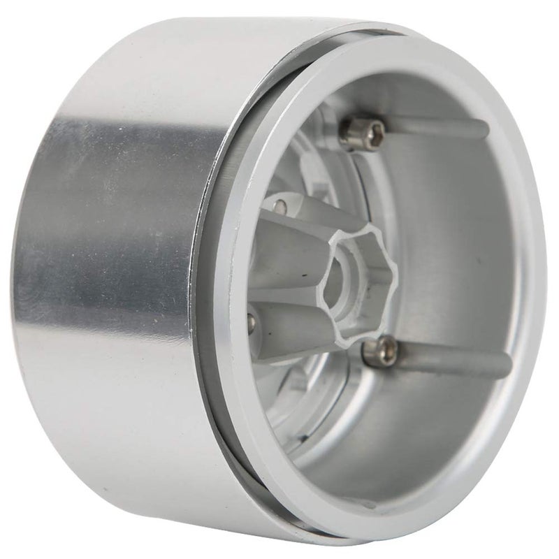 CNC Aluminum Alloy RC Wheel Hub Set For 1 10 Scale Rock Crawler Silver 4Pcs - Image 3