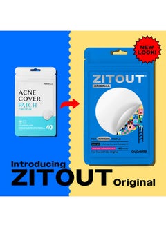 AVARELLE Acne Cover Patch Now Zitout (40 Patches) Hydrocolloid Acne Pimple Patches Acne Patches For Face Blemishes And Breakouts Tea Tree Calendula. Cica Vegan Cruelty Free Carbonfree  - Image 2
