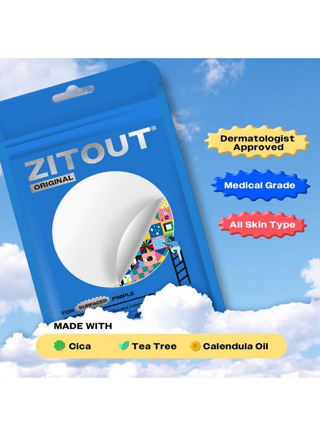 AVARELLE Acne Cover Patch Now Zitout (40 Patches) Hydrocolloid Acne Pimple Patches Acne Patches For Face Blemishes And Breakouts Tea Tree Calendula. Cica Vegan Cruelty Free Carbonfree - Image 4