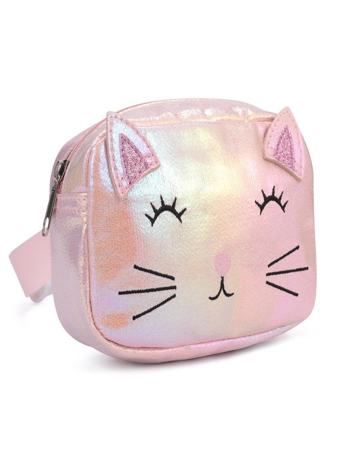 PinkSheep Kids Fanny Pack Girls, Children Cat Waist Pack, Belt Bag for Girls Girls Bag, Adjustable Belt for Children Sport Running, Camping, Trip - Image 1