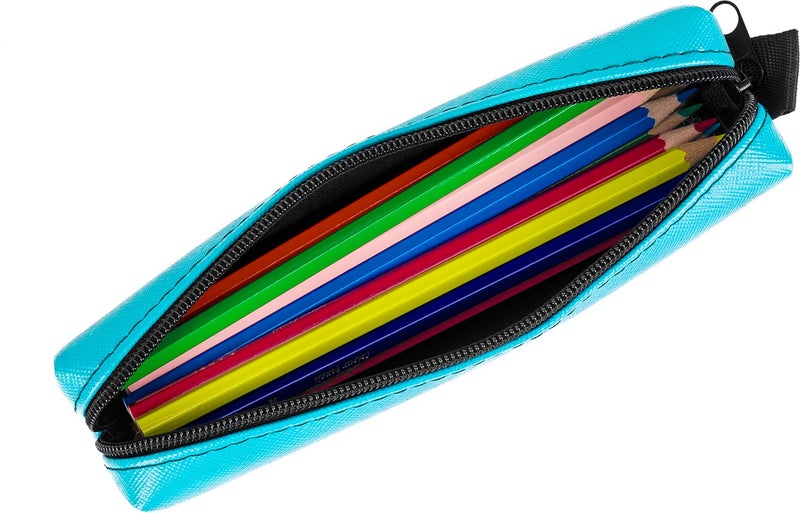 Gözde Proje Faux Leather Turquoise Pencil Case  - Image 4