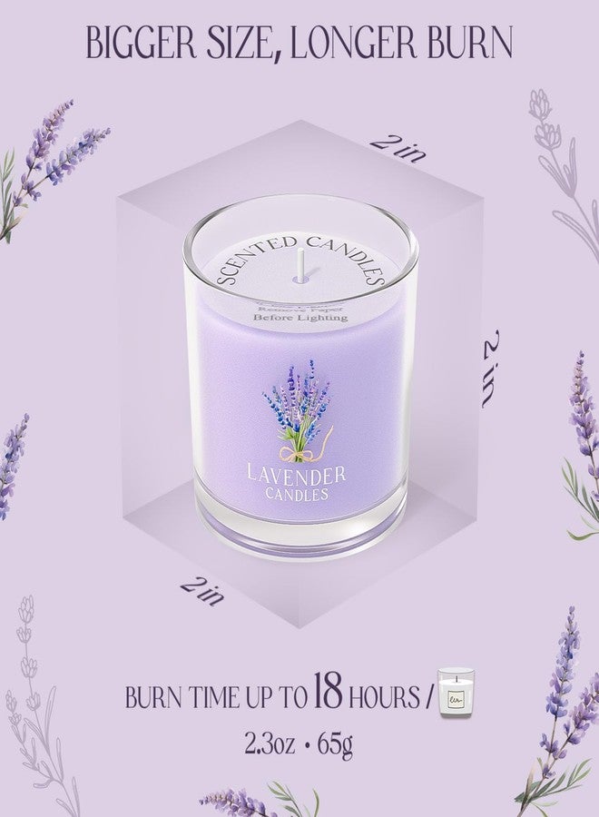 CHILLFLAME Lavender Candle, Scented Candles Gift Set for Stress Relief, 3 Votive Candles for Women and Men, Birthday Candle Gifts for Women, Christmas Candles for Women (Purple, 7 oz) - Image 3