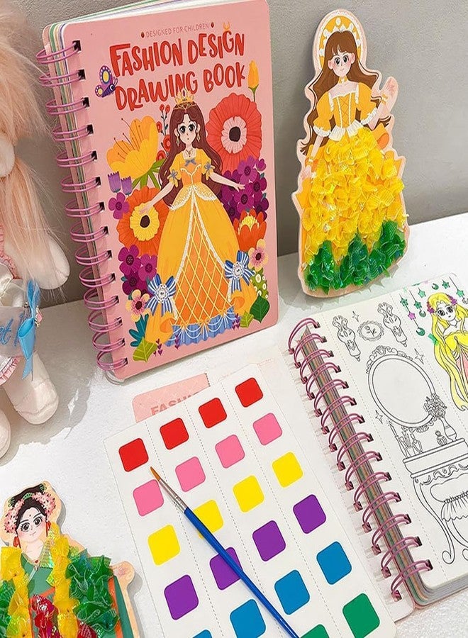 Spindoo 3-in-1 Princess Poke-in Art Craft Kit for Kids – Mess-Free DIY Fabric Art & Dress-Up Play | Creative Princess Crafts Toy | Educational Activity Set | Gift for Girls & Boys Ages 4–9 - Image 3