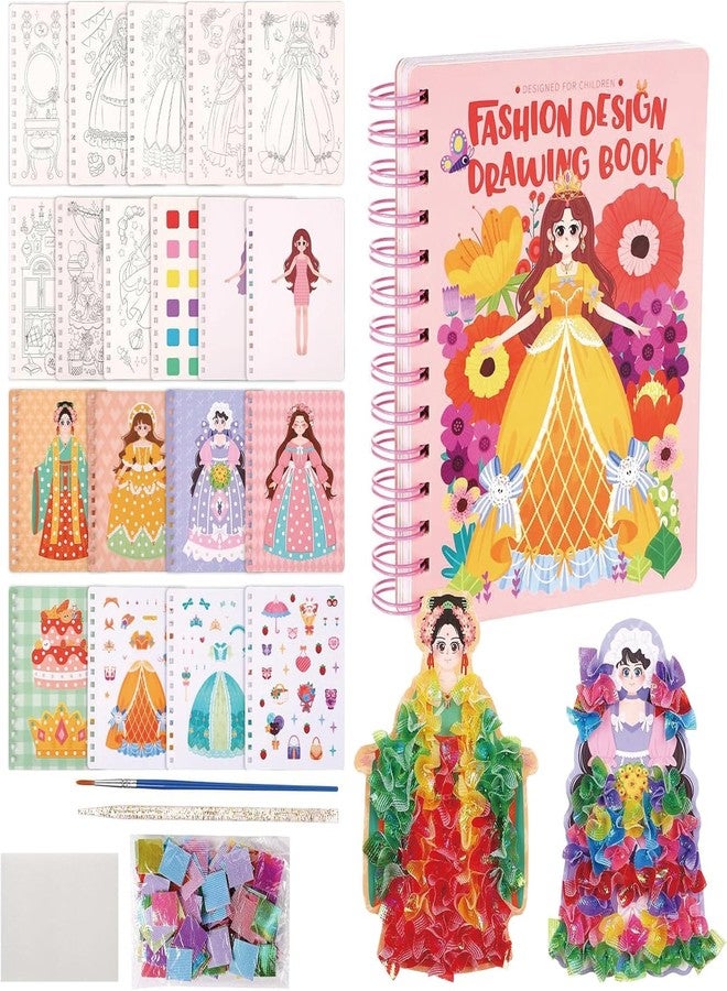 Spindoo 3-in-1 Princess Poke-in Art Craft Kit for Kids – Mess-Free DIY Fabric Art & Dress-Up Play | Creative Princess Crafts Toy | Educational Activity Set | Gift for Girls & Boys Ages 4–9 - Image 1
