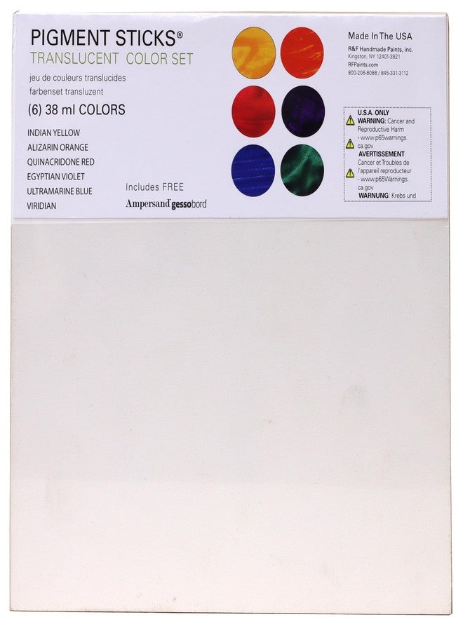 R&F Handmade Paints - Professional Oil Pigment Stick, Translucent Colors, Set of 6 - Image 3