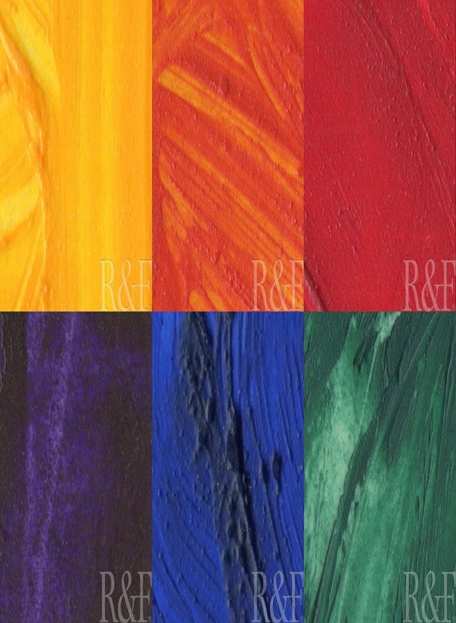 R&F Handmade Paints - Professional Oil Pigment Stick, Translucent Colors, Set of 6 - Image 5