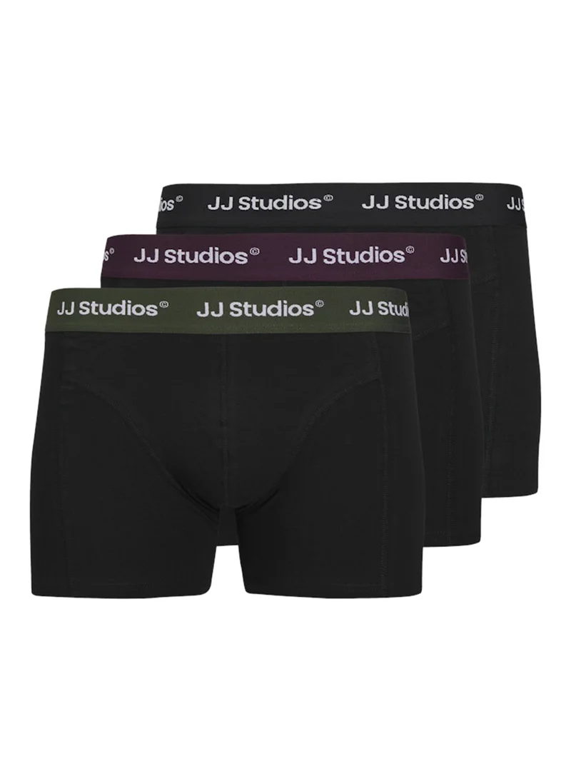 Jack & Jones Junior Kids 3 Pack Jacsoho Solid Trunks