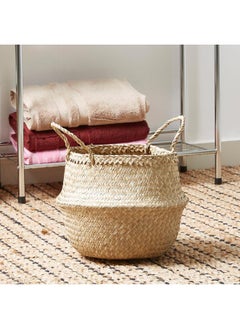 Natura Seagrass Laundry Basket - 25x32 cm - pzsku/Z6C239BCA04B3918B33F1Z/45/_/1739340852/0c623452-170a-46a9-9e44-8941452d6f3c