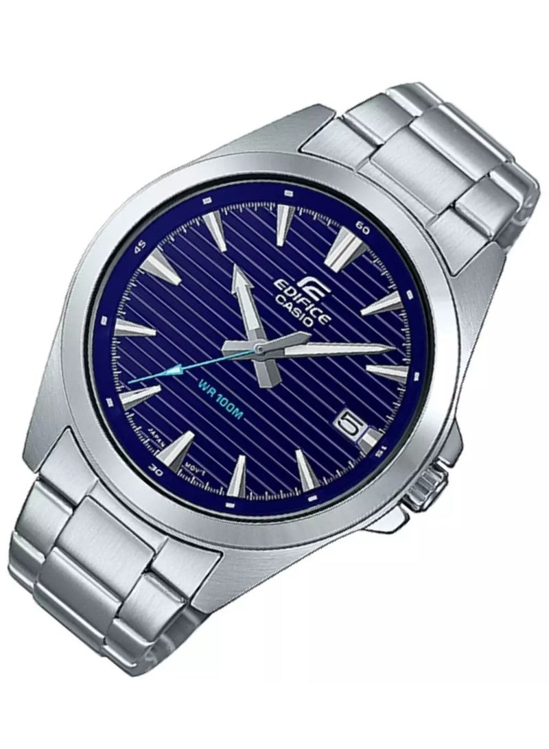 Casio Edifice Men's Watch - EFV-140D-2AVUDF Blue Dial, Silver Band - Image 2