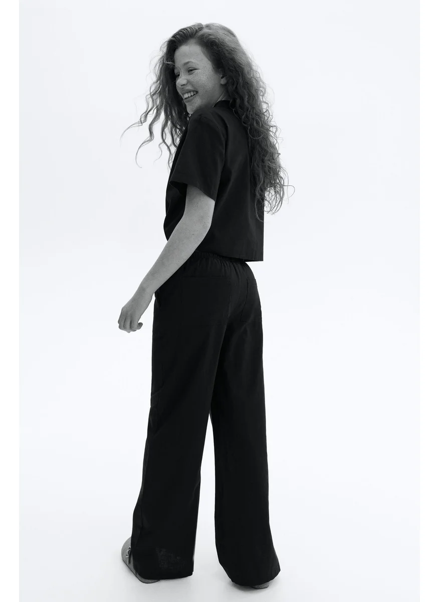 اتش اند ام Linen-Blend Trousers