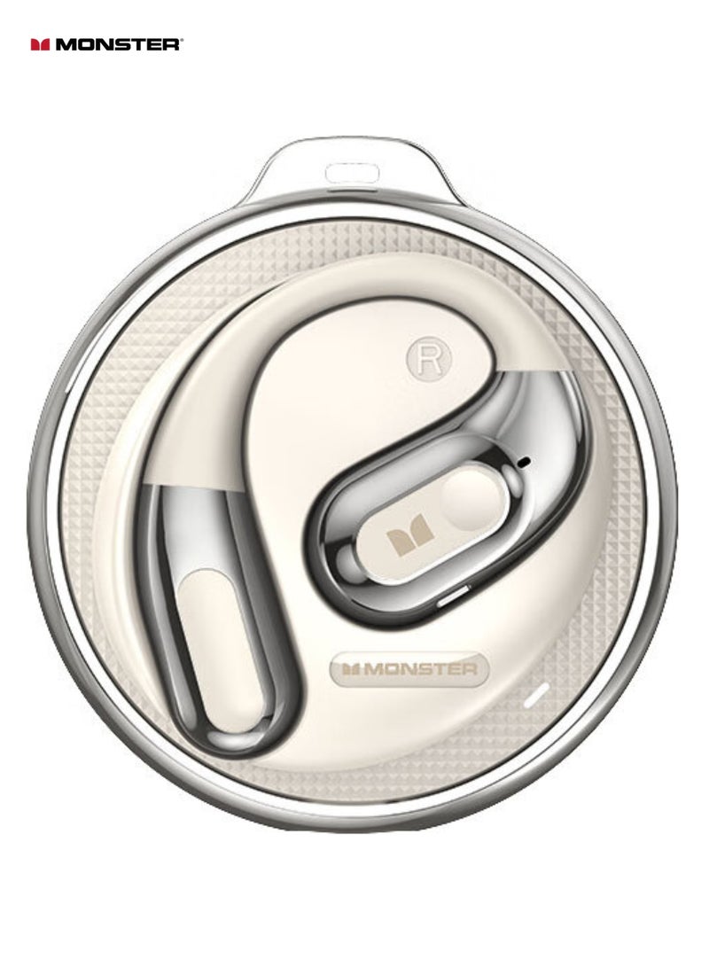 Monster AC330 Bluetooth Earbuds – Open-Back Design, IPX5 Waterproof, 24-Hour Battery Life, Noise-Canceling, Low Latency for Sports and Outdoor Activities - Image 2