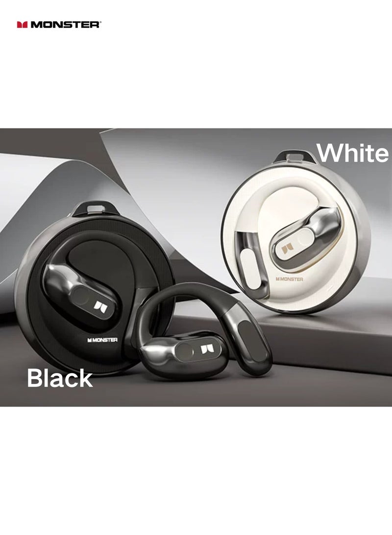 Monster AC330 Bluetooth Earbuds – Open-Back Design, IPX5 Waterproof, 24-Hour Battery Life, Noise-Canceling, Low Latency for Sports and Outdoor Activities - Image 5