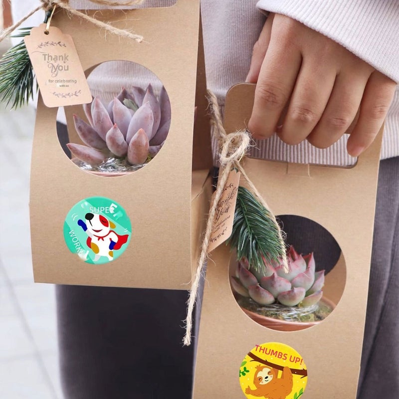 18 patterns cartoon animal reward graffiti sticker pvc sticker teacher encouragement gift card  DIY - Image 4