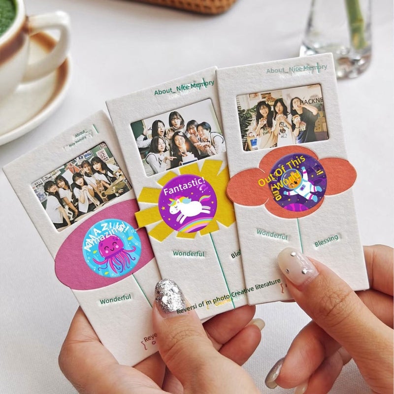 18 patterns cartoon animal reward graffiti sticker pvc sticker teacher encouragement gift card  DIY - Image 3