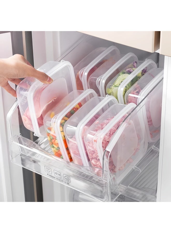 4-Pack Airtight Meal Prep Food Storage Containers, BPA-Free 350 ml and 650 ml - Image 1