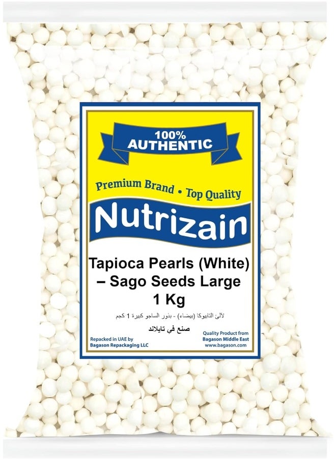 Nutrizain Nutrizain Tapioca Pearls (White) – Sago Seeds Large 