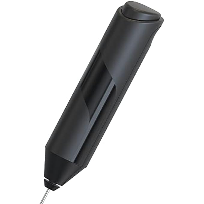 مومو بير موموبير كهربائي لكربون الحليب AbsShine Gloss Dual Finish 304 من الفولاذ المقاوم للصدأ Strings UltraQuiet تعمل ببطارية للاتيه كابتشينو - Image 3