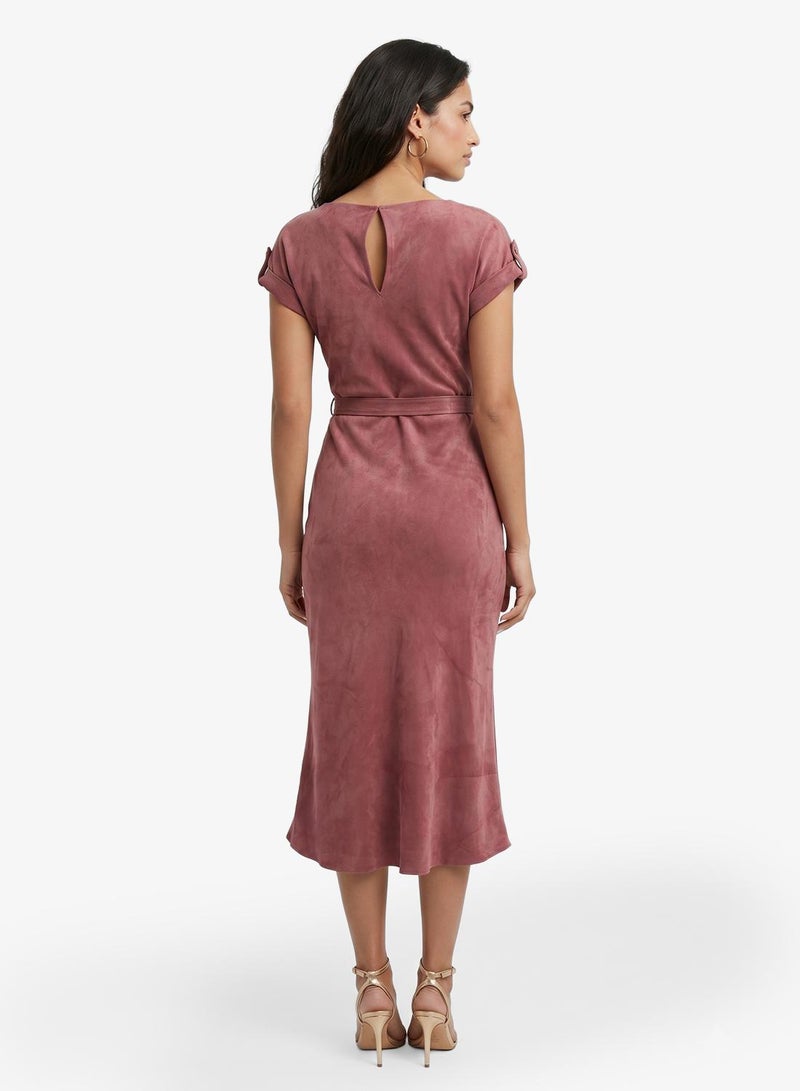 GUESS Crew Neck Fit & Flare Maxi Dress - Image 2