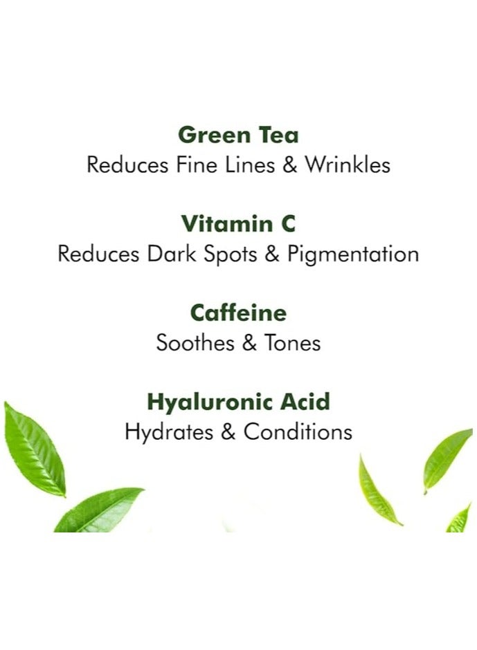 MCaffeine mCaffeine Green Tea Night Hydration Routine | Vitamin C Infused | Dirt Removal & Deep Moisturization | Night Gel for All Skin Types | Paraben & SLS Free  - Image 3
