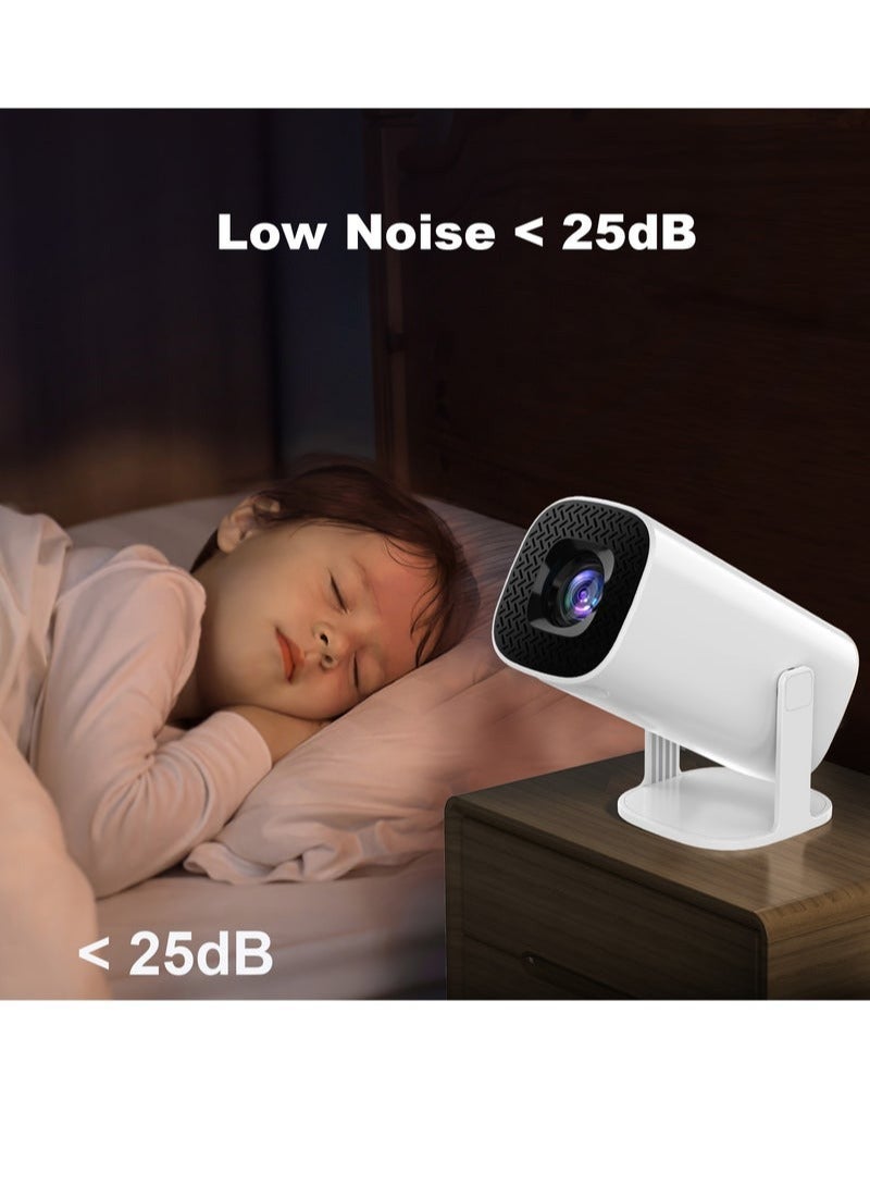 غاز بروجيكتور ميني ذكي أندرويد – نظام Android 11، دقة HD 720P (يدعم 4K)، مدخل HDMI، واي فاي مزدوج 2.4G/5G، بلوتوث، مثالي للسينما المنزلية والعروض المكتبية – أبيض - Image 5