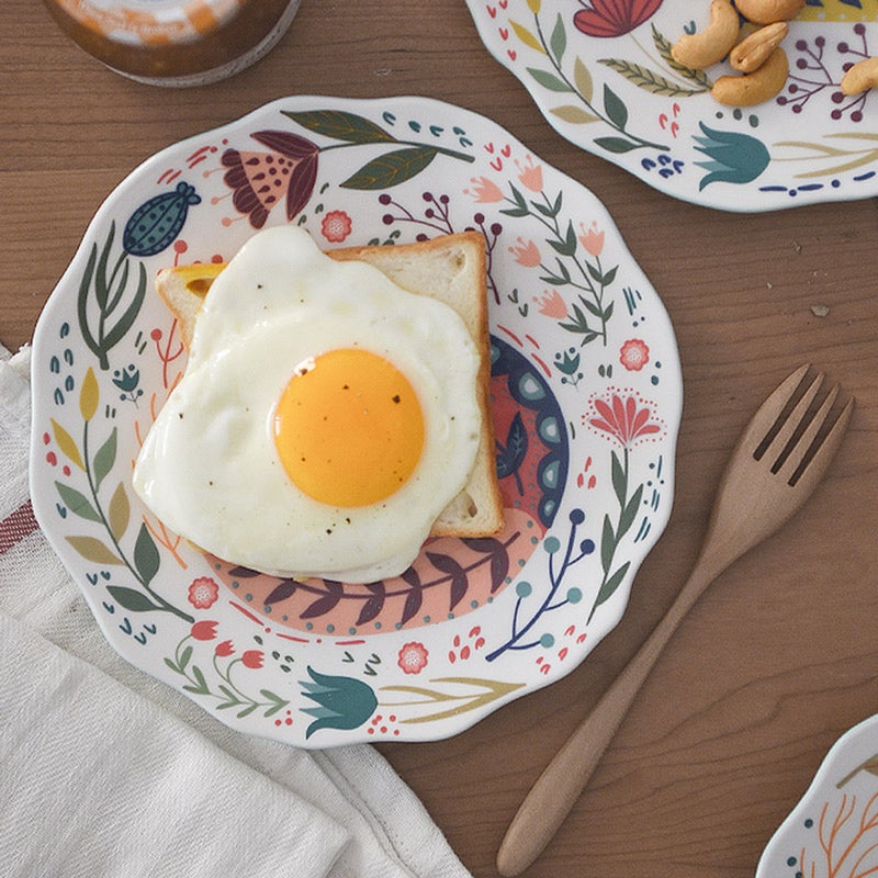🍽️ صحن تقديم سيراميك وردي للشرائح بتصميم قط كرتوني للاستخدام المنزلي والمطاعم - Image 3