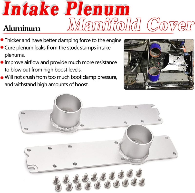 RJSPHH Aluminum Plenum Intake Manifold with Bolts for 99.5-03 Ford Powerstroke 7.3L - Image 2