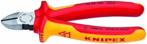 KNIPEX أدوات كنيبيكس - 70 08 160 SBA - قواطع قطرية، معزولة 1000 فولت (7008160SBA)، حمراء - Image 3