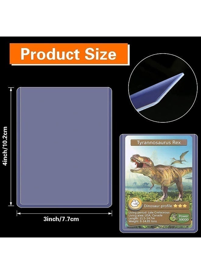 Bukela 50PCS Card Sleeves Hard Plastic for Baseball Protective Holder Trading Cards, Sports Cards 7.7 x 10.1 cm - Image 2