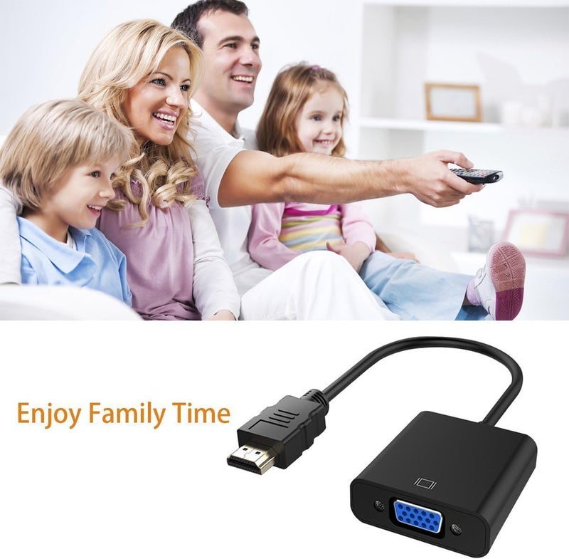 HDMI Male to VGA Female 1080P Video Adapter Cable with Audio for PC, DVD, HDTV - Image 3