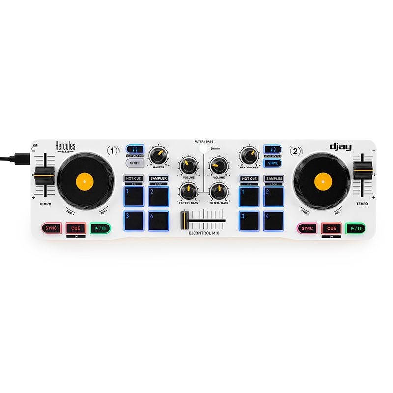 Hercules DJControl Mix Bluetooth 2-Deck DJ Controller for  Smartphones - Image 2