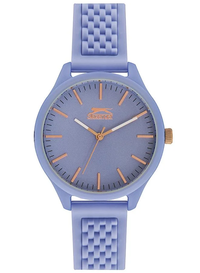 سلازنجر Slazenger SL.9.6370.3.05 Unisex Analog Display Watch & Silicone Strap Light Blue
