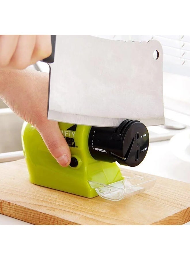 Swifty Sharp Electric Knife Sharpener - Multi-Functional Knife Sharpener, For Knives, Screwdrivers, Scissors & Various Kitchen Tools - Image 5
